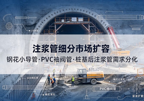 延边注浆管细分市场扩容，隧道钢花小导管、PVC 袖阀管、桩基后注浆管需求分化
